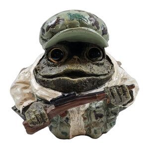 Homestyles Toad Hollow Camouflage Hunting Indoor/Outdoor Garden‎ Decor Whimsical